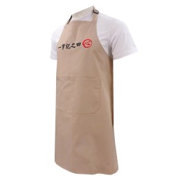 Design halter mid-waist apron Customized double-loop buckle cord Embroidered logo Pocket design Customized apron restaurant apron Apron manufacturing factory AP182 Design halter mid-waist apron Customized double-loop buckle cord Embroidered logo Pocket design Customized apron restaurant apron Apron manufacturing factory AP182